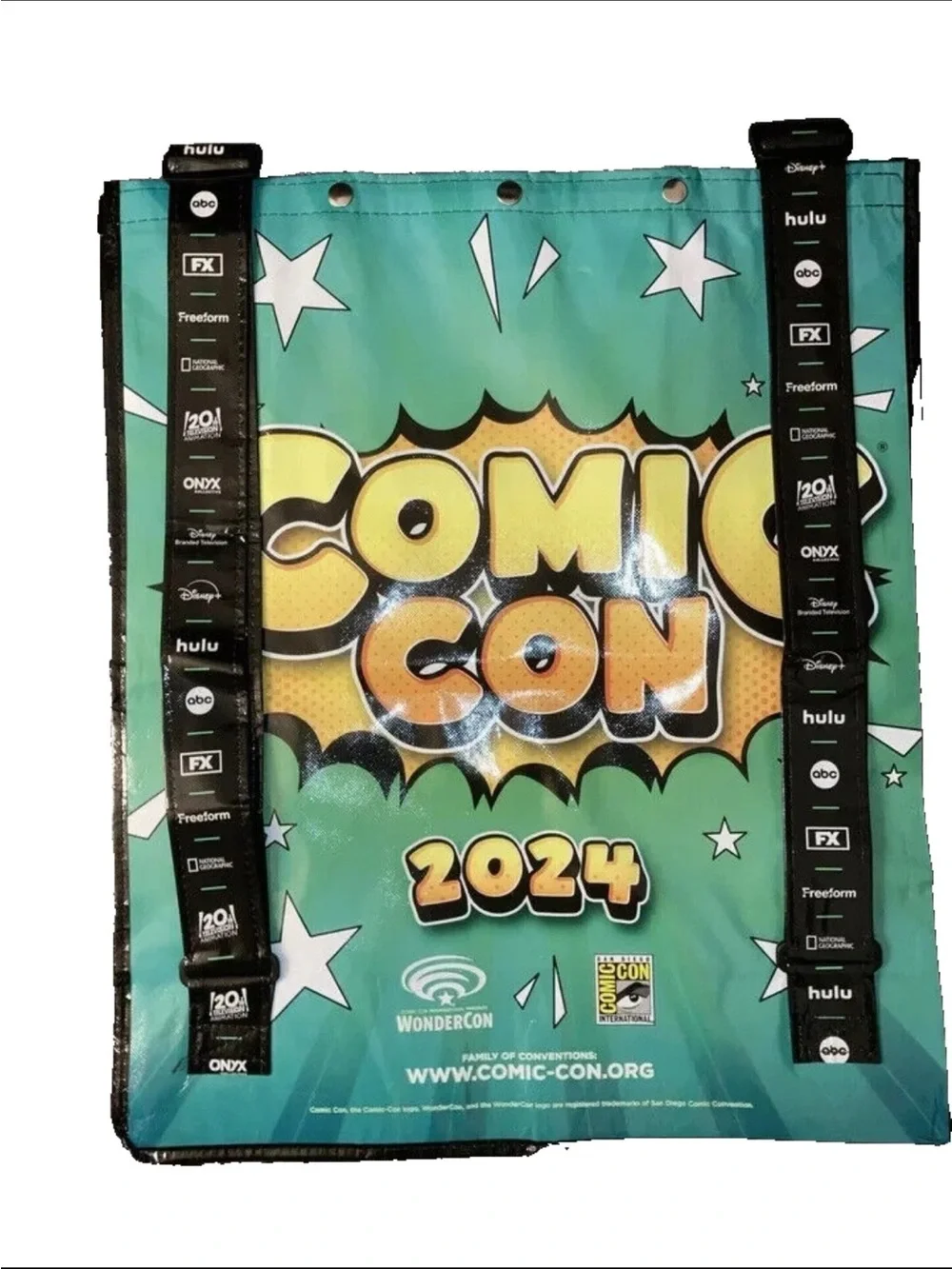 Disney The Simpsons Yellow White Green Graphic Garment Bag